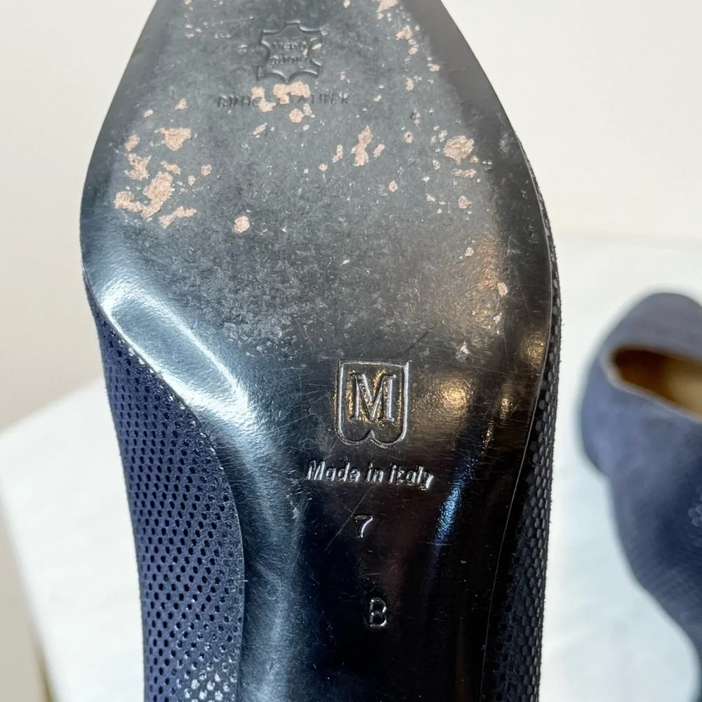 🔥Bruno Magli Elegant Blue short Heels🔥